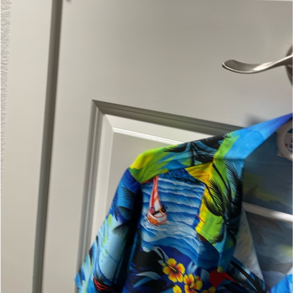 LA LEELA Women's Tropical Hawaiian Shirt - Picture 5 of 7